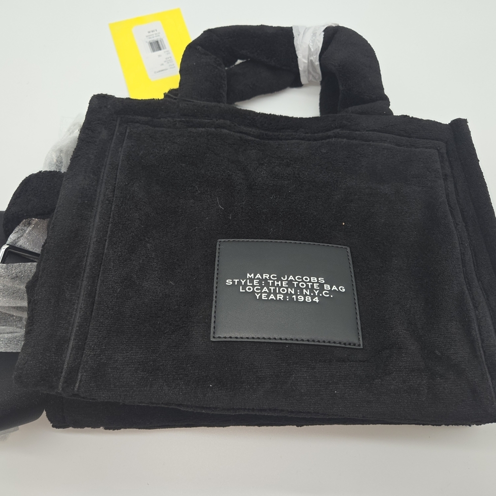 Marc Jacobs Black and White Tote Bag - Terry Cloth - Picture 2 of 7
